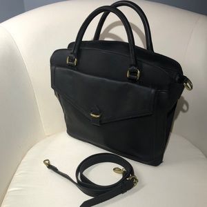 Black Madewell Leather Satchel